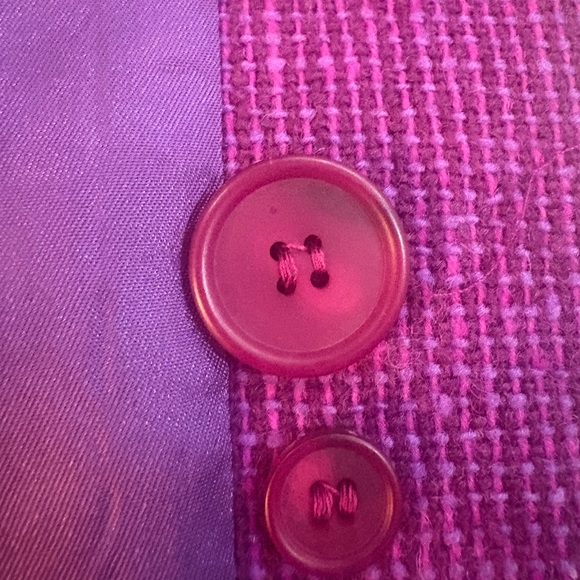 Pendleton Vintage Purple & Pink Tweed 2 Piece Blazer and Skirt Set - Picture 14 of 15